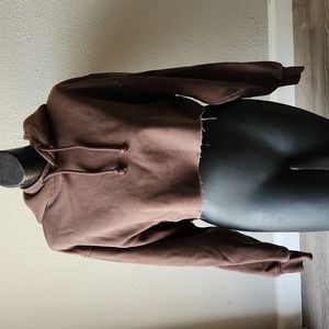 TNA Cozy Fleece Boyfriend Cropped Hoodie Size 1